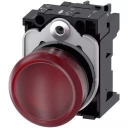 Siemens SIRIUS ACT 3SU11, Panel Mount Red LED Indicator, 22mm Cutout, Round, 110 V AC, 3SU1103-6AA20-1AA0-picture-4