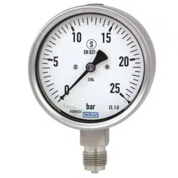 WIKA Analogue Pressure Gauge G 1/2 16bar Bottom Entry 160mm Outside Diameter, 48803993-picture-48