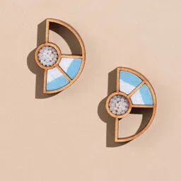 WHE Geometric Studs Earrings-42