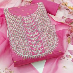 Rangtulika Ethnics Embroidered Unstitched Dress Material-picture-29