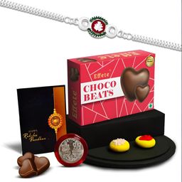 DeoDap Unisex 3 Pieces Rakhi Gift Set With Coin And Chocolate-image-65