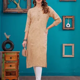 KALINI Women Geometric Embroidered Kurta-image-91