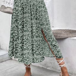 StyleCast Printed Flared Midi Skirt-picture-6
