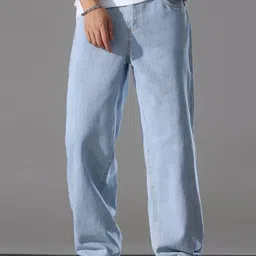 FUDE PRIDE Men Baggy Mid-Rise Stretchable Jeans-picture-12