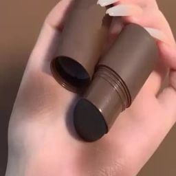 Vough Waterproof Hairline Powder Stick With Eyebrow Stamp - Black-47