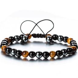 EDMIRIA Unisex Stones Beaded Drawstring Bracelet-picture-48