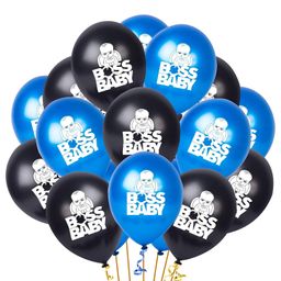 Party Propz Boss Baby Themed Birthday Balloons Set Blue Black - Pack of 30-image-41