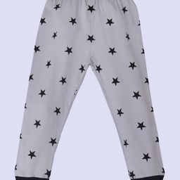 Kiwi 100% Cotton All Over Printed Star Printed Unisex Lounge Pants - Grey-image-21