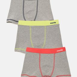 Mackly Pack Of 3 Solid Briefs - Grey-image-94