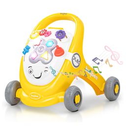 Baybee Oleo Baby Walker for Kids, Baby Activity Walker With Music, LED Light, Rotating Gears & Easy Grip Push Handle | Kids Walker For Baby Toddlers (Yellow)-14