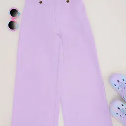 Pantaloons Junior Solid Trousers - Lilac-picture-38