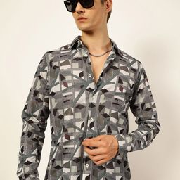 Thomas Scott Men Premium Slim Fit Opaque Printed Casual Shirt-picture-15