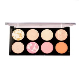 FT FACE TECH 8 Colors 2 In 1 Eyeshadow & Highlighter- 20 g-42