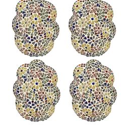 SOMIL Multicoloured Printed Glass Cylinder Shaped Wall Lamp-image-41
