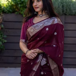 SHOP DROP Woven Design Ikat Saree-26