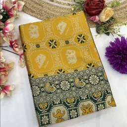 S.K.C Woven Design Ethnic Motifs Saree With unstitched Blouse Piece-image-81