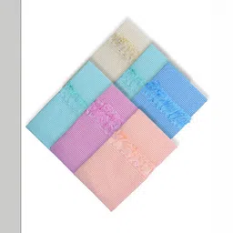 Ethazh Blue & Pink 3 Printed Cotton 300 GSM Bath Towel-56