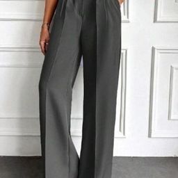 Next One Women Smart High-Rise Easy Wash Pleated Trousers-picture-25