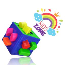 BitFeex Shape Sorting Cube with 18 Shape and Different Color Kids Activity Toys Learning and Educational Toys - 18 Pieces image 5