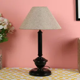 Tucasa NTU-22 B-22 Table Lamp with Metal base (Beige) image 4