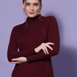 Mafadeny Women Ribbed Pullover-image-71