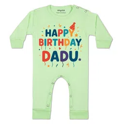 Arvesa Kids-Unisex Green Cotton Rompers-picture-48