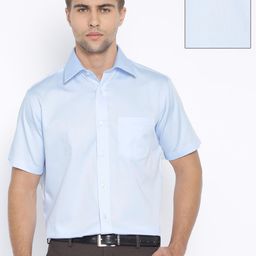 Park Avenue Blue Formal Shirt-image-1