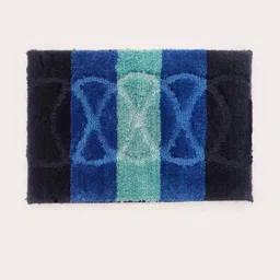 CROWN MATTINGS Blue 1400 GSM Microfibre Bath Rugs-picture-17