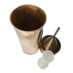 WKM Copper Rain Gauge with 250 ml PP Measuring Cylinder for Laboratories KTRG-13