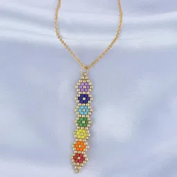 Threads & Beads Multi Gold-Plated Brass Necklace-image-69