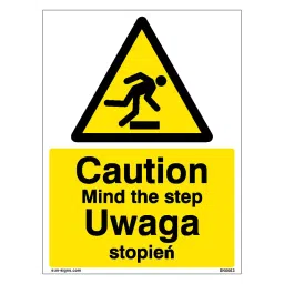 SUNSIGNS  Caution Mind The Step Signages Size 900x457 mm HP Print + Vinyl, SN0063-image-15