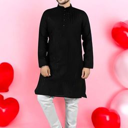 Atly Men Printed Regular Sequinned Pure Cotton Kurta with Pyjamas-picture-38
