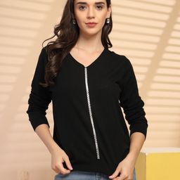 Gipsy Women V-Neck Pullover Sweater-image-72