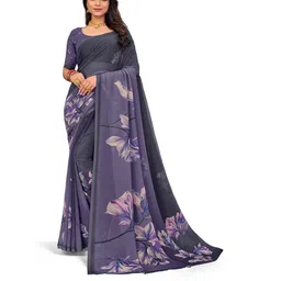 PARVOTSAV Grey Polyester Saree-image-90