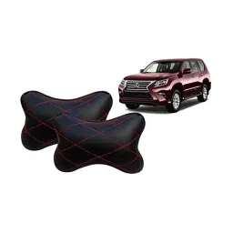 Auto Pearl Black Red CV Car Neck Rest Pillow Compatible for Lexus GX-picture-28