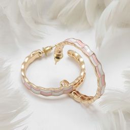 Maansh Contemporary Half Hoop Earrings-image-65