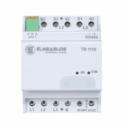 Elmeasure Single Phase AC Voltage Transducer with Single Output Accuracy Class 0.2% and 60 to 300 V AC/DC Aux Input, TR1110D30XX1087-21