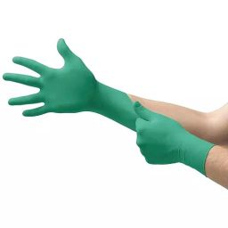 Ansell TouchNTuff 92-600 Nitrile Material Powder Free Chemical Resistant Green Disposable Gloves Size L (Pack of 100 Pcs)-image-99