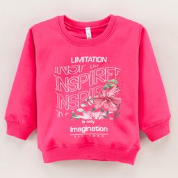 Grab It Full Sleeves Light Winterwear Printed Sweatshirt - Pink-image-80