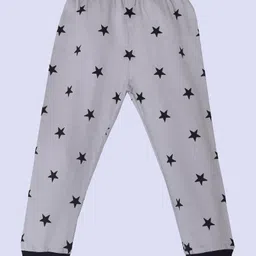 Kiwi 100% Cotton All Over Printed Star Printed Unisex Lounge Pants - Grey-picture-28