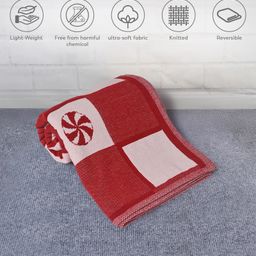Mi Arcus Fundays Candy Chenille Blanket- Red-29