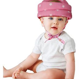 Luvlittle Adjustable Cushioned Baby Safety Helmet Star Printed - Pink (Print May Vary)-picture-18
