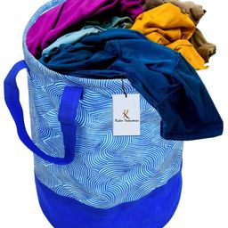 Fun Homes Laundry Bag Laheriya Print - Blue-8