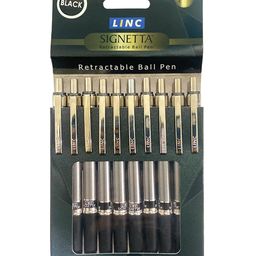 Linc Signetta Ball Pen - Black Ink 10 Pcs-image-39