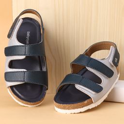 Babyoye Sandals  with Velcro Closure - Navy Blue-image-49