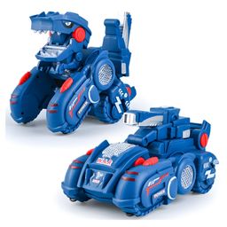NEGOCIOChildren's Automatic Deformation Tank Car, Electric Obstacle Avoidance Walking, Effect Dinosaur Car with Music- PACK OF 1 - COLOR MAY VARY-15