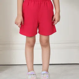 Mini & Ming Cotton Solid Shorts - Queen Pink-picture-30