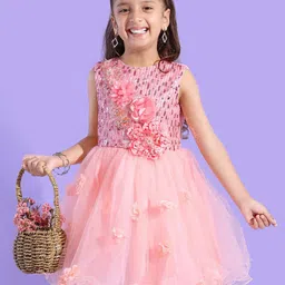 Mark and Mia Girls Gown net Dress-image-3