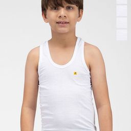 AMUL COMFY Boys Pack Of 5 Pure Cotton Innerwear Vests-	 AC-SRN-VE-WHT-35-5PC-image-27