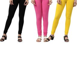Tik Tok WEARS Girls Pink Churidar Length Leggings-picture-12